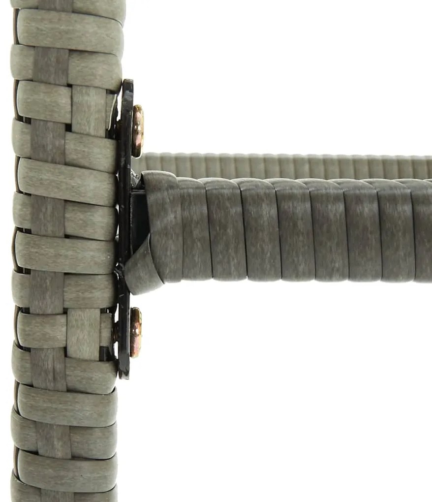 vidaXL Σκαμπό Μπαρ 6 τεμ. Γκρι από Συνθετικό Ρατάν με Μαξιλάρια