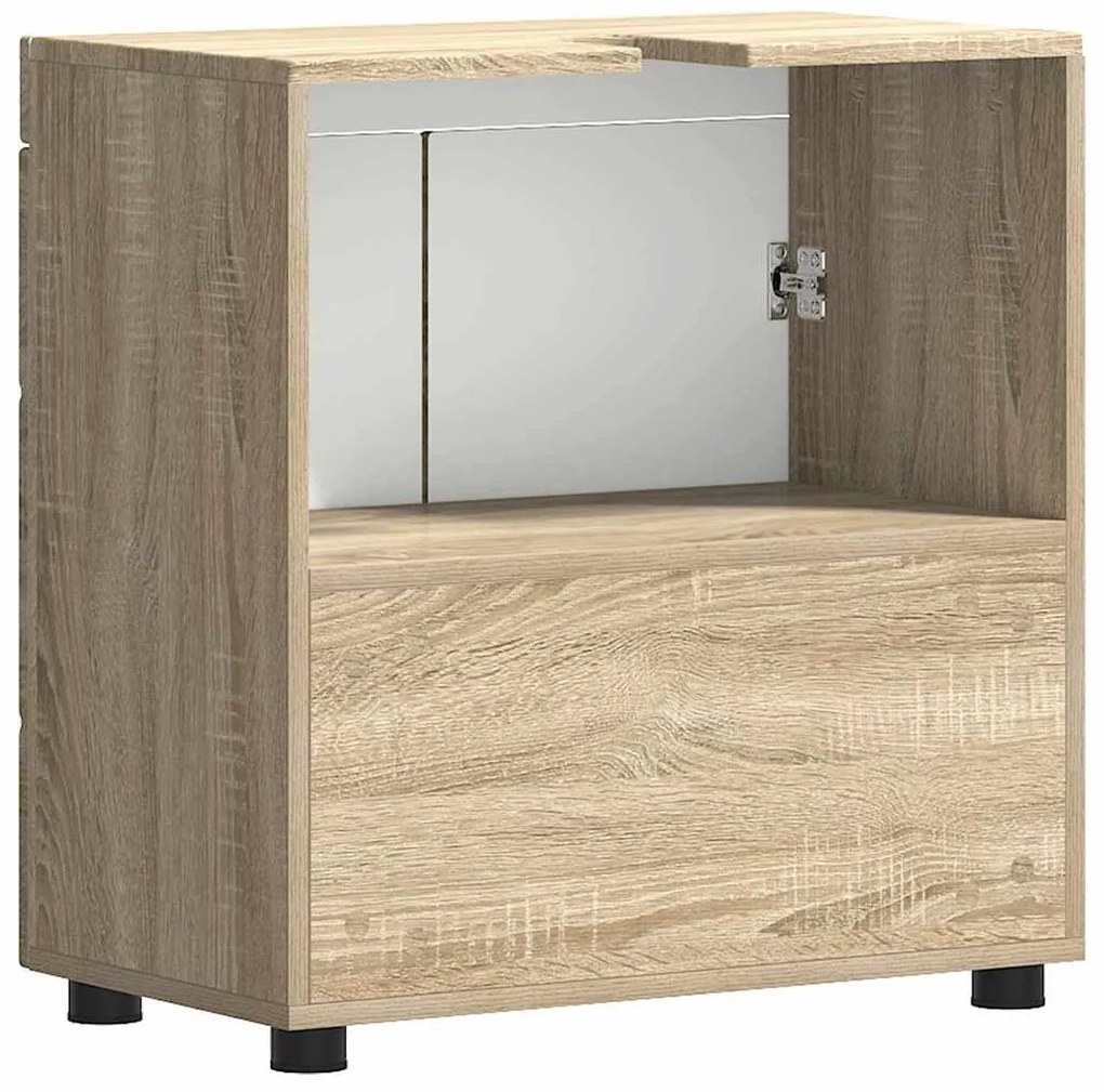 vidaXL Ντουλάπα νιπτήρα μπάνιου TULUM Sonoma Δρυς 60 x 34 x 63 εκ