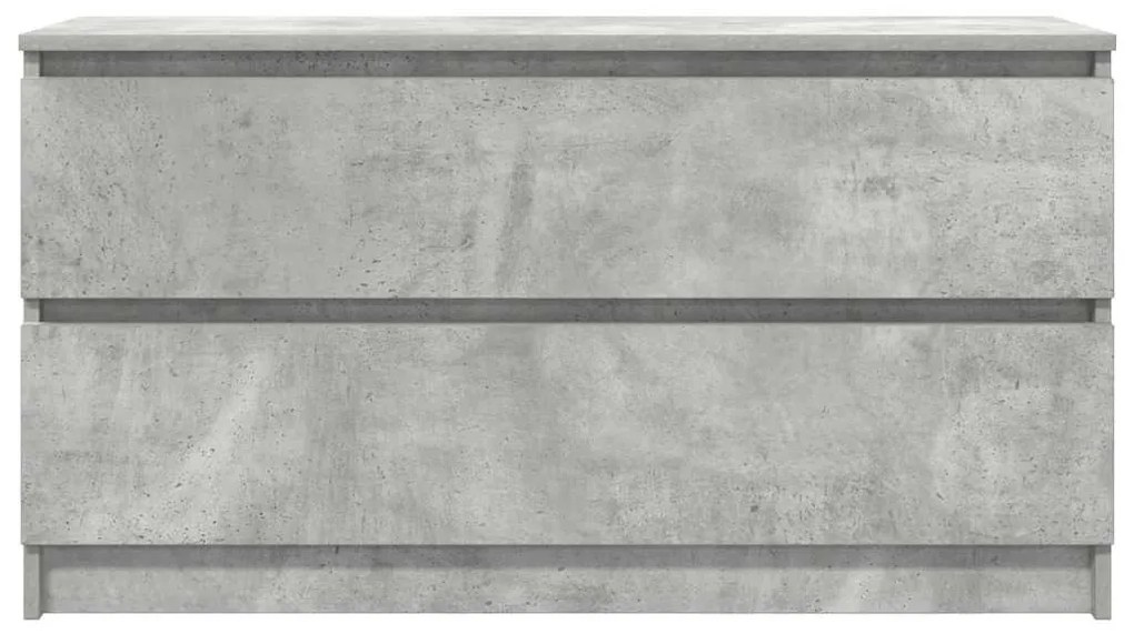 vidaXL Έπιπλο Τηλεόρασης Γκρι Σκυροδέματος 100x35x54 εκ. Επεξ. Ξύλο