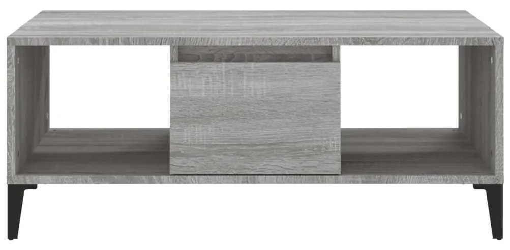 vidaXL Τραπεζάκι Σαλονιού Γκρι Sonoma 90x50x36,5εκ. Επεξεργασμένο Ξύλο