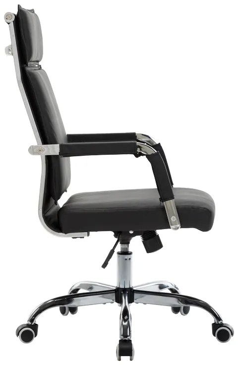 Καρέκλα γραφείου διευθυντη Mavel pakoworld PU μαύρo 55x62x100-110εκ