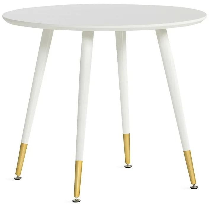 Τραπέζι Charleston 258, Ορείχαλκος, Άσπρο, 75cm, 23 kg, Ινοσανίδες μέσης πυκνότητας, Μέταλλο | Epipla1.gr