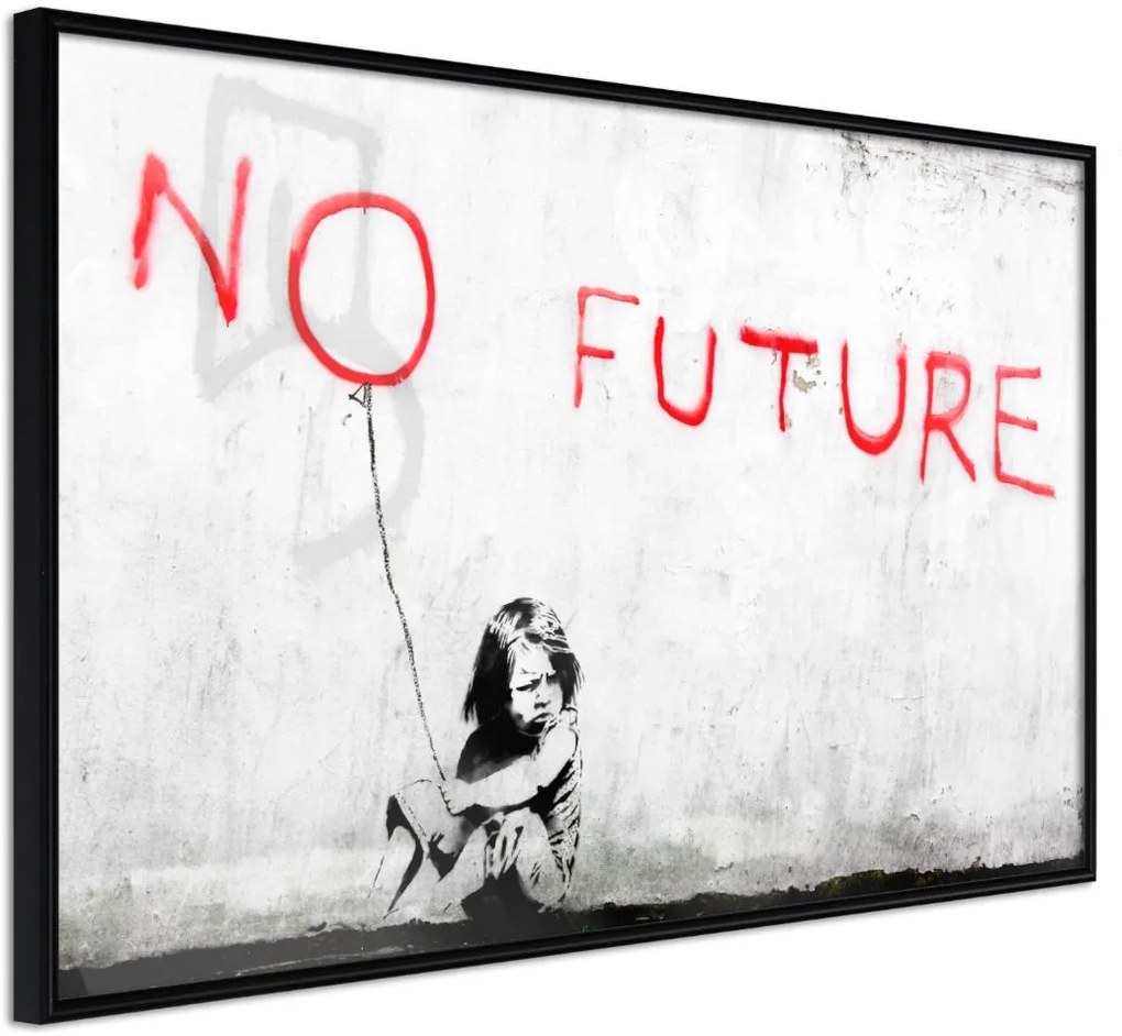 Αφίσα - Banksy: No Future - 30x20 - Μαύρο - Χωρίς πασπαρτού