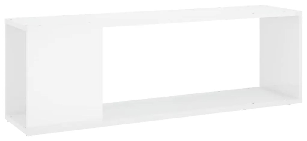 vidaXL Έπιπλο Τηλεόρασης Γυαλιστερό Λευκό 100 x 24 x 32 εκ. Επεξ. Ξύλο
