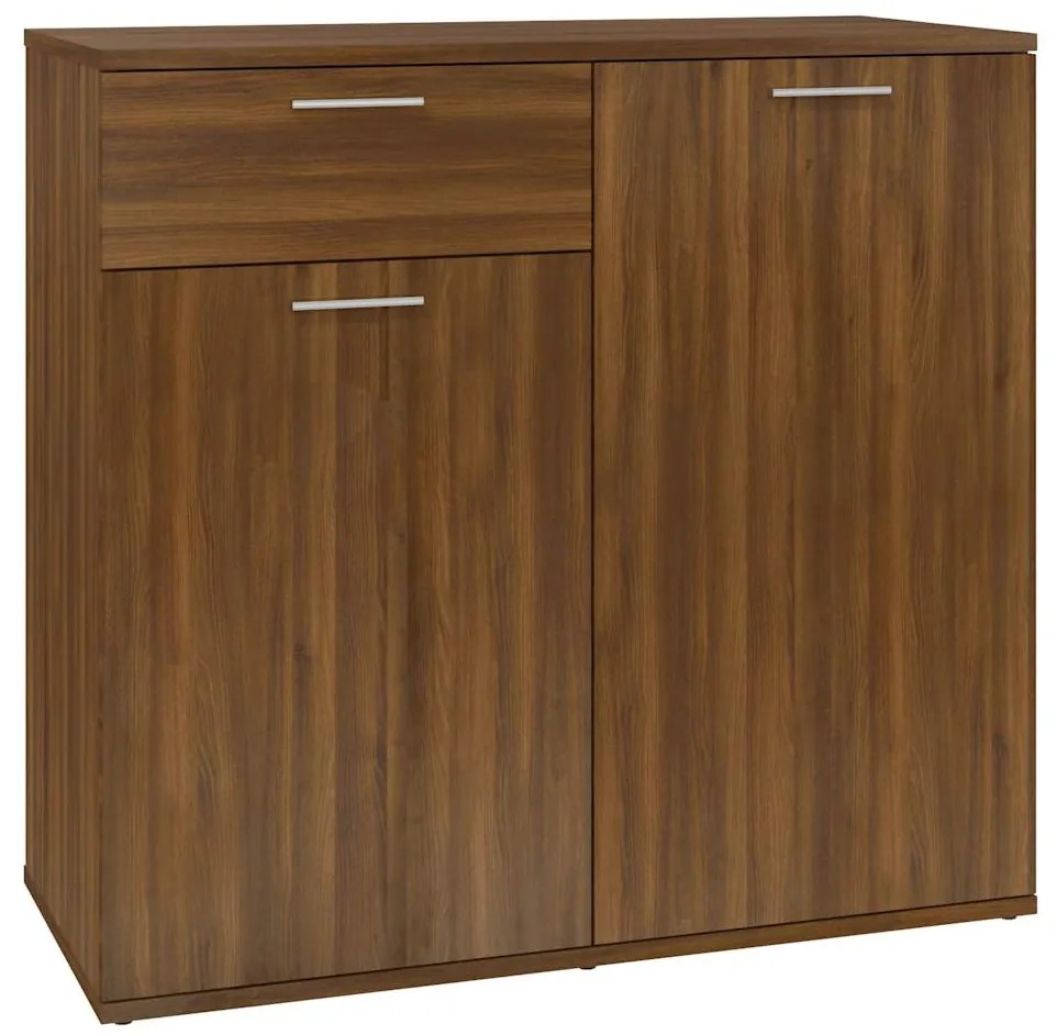 vidaXL Ντουλάπι Καφέ Δρυς 80 x 36 x 75 εκ. Επεξεργασμένο Ξύλο