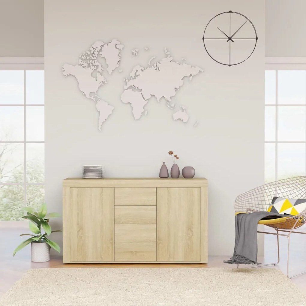 vidaXL Μπουφές Sonoma Δρυς 120 x 36 x 69 εκ. από Μοριοσανίδα
