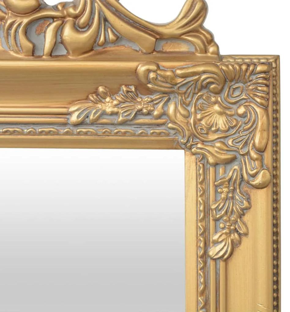 vidaXL Καθρέφτης Επιδαπέδιος με Μπαρόκ Στιλ Χρυσός 160 x 40 εκ.