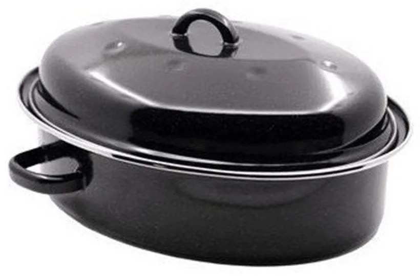 Γάστρα Εμαγιέ Οβάλ Roasty Cook 15230424 42cm Black Beka Ατσάλι