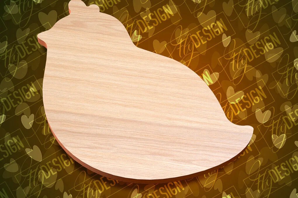 Intra απο ξύλο plywood 3mm-4mm πάχος - Πασχαλινές σανίδες κοπής | Κόψιμο με λέιζερ λαγουδάκι Δίασταση 15x15 cm INTRAFABR-91655260