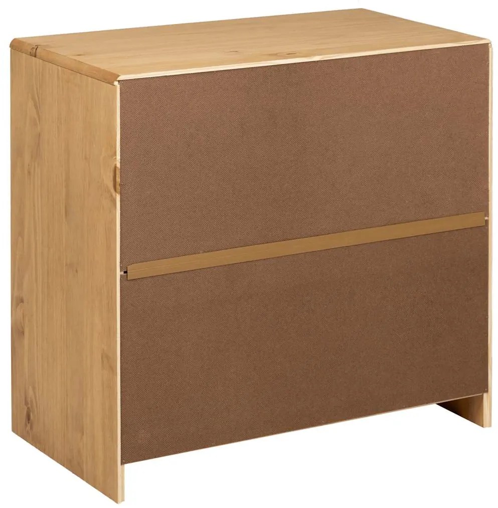 vidaXL Ντουλάπι SAUDA Δρυς 80x43x75,5 εκ. από Μασίφ Ξύλο Πεύκου