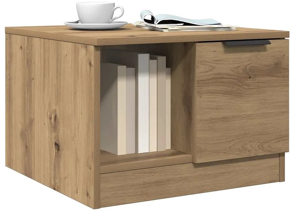 vidaXL Τραπεζάκι Σαλονιού τεχνίτης Δρυς 50x50x36 εκ Επεξεργασμένο Ξύλο