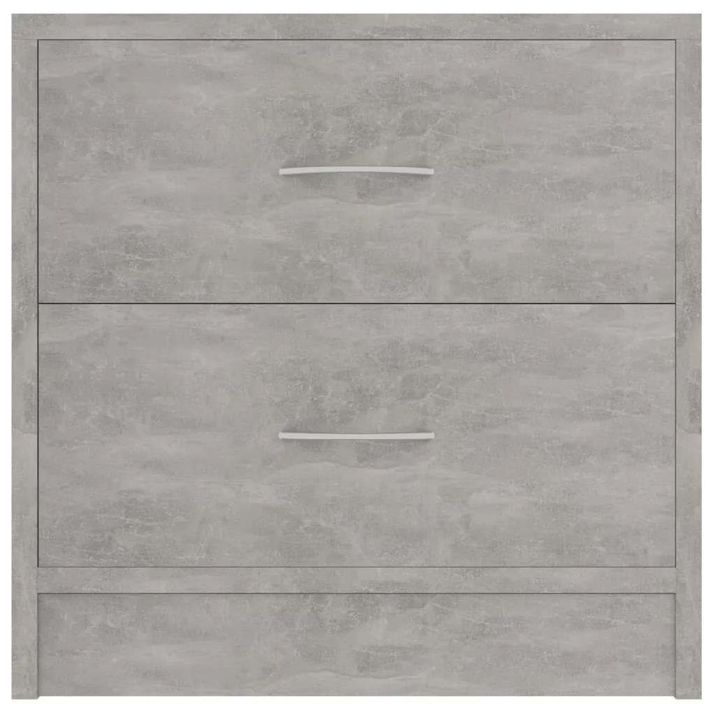vidaXL Κομοδίνα 2 τεμ. Γκρι Σκυροδέματος 40x30x40 εκ. από Επεξ. Ξύλο