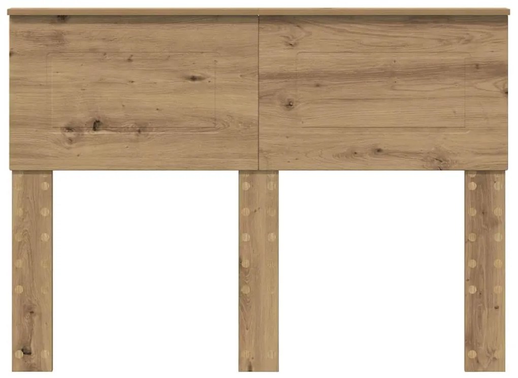 vidaXL Κεφαλάρι με κεφαλάρι Artisan Oak 120 cm Επεξεργασμένο ξύλο