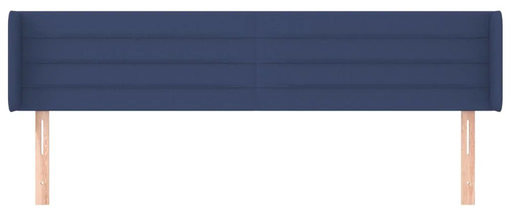 Κεφαλάρι με Πτερύγια Μπλε 203x16x78/88 εκ. Υφασμάτινο 3118936