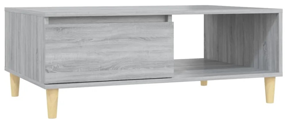 vidaXL Τραπεζάκι Σαλονιού Γκρι Sonoma 90x60x35 εκ. Επεξεργασμένο Ξύλο