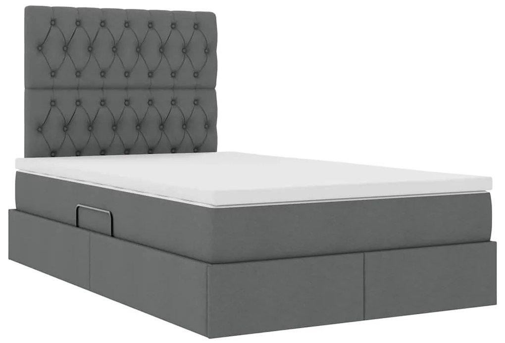 vidaXL Κρεβάτι με αποθηκευτικό χώρο και στρώμα με στρώμα 120 x 200 cm