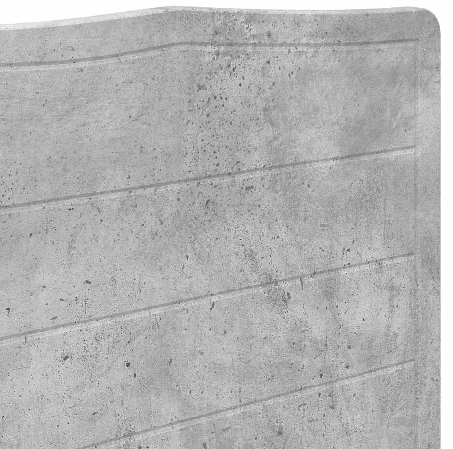 vidaXL Κεφαλάρι με κεφαλάρι Σκυρόδεμα Γκρι 160 cm Επεξεργασμένο ξύλο