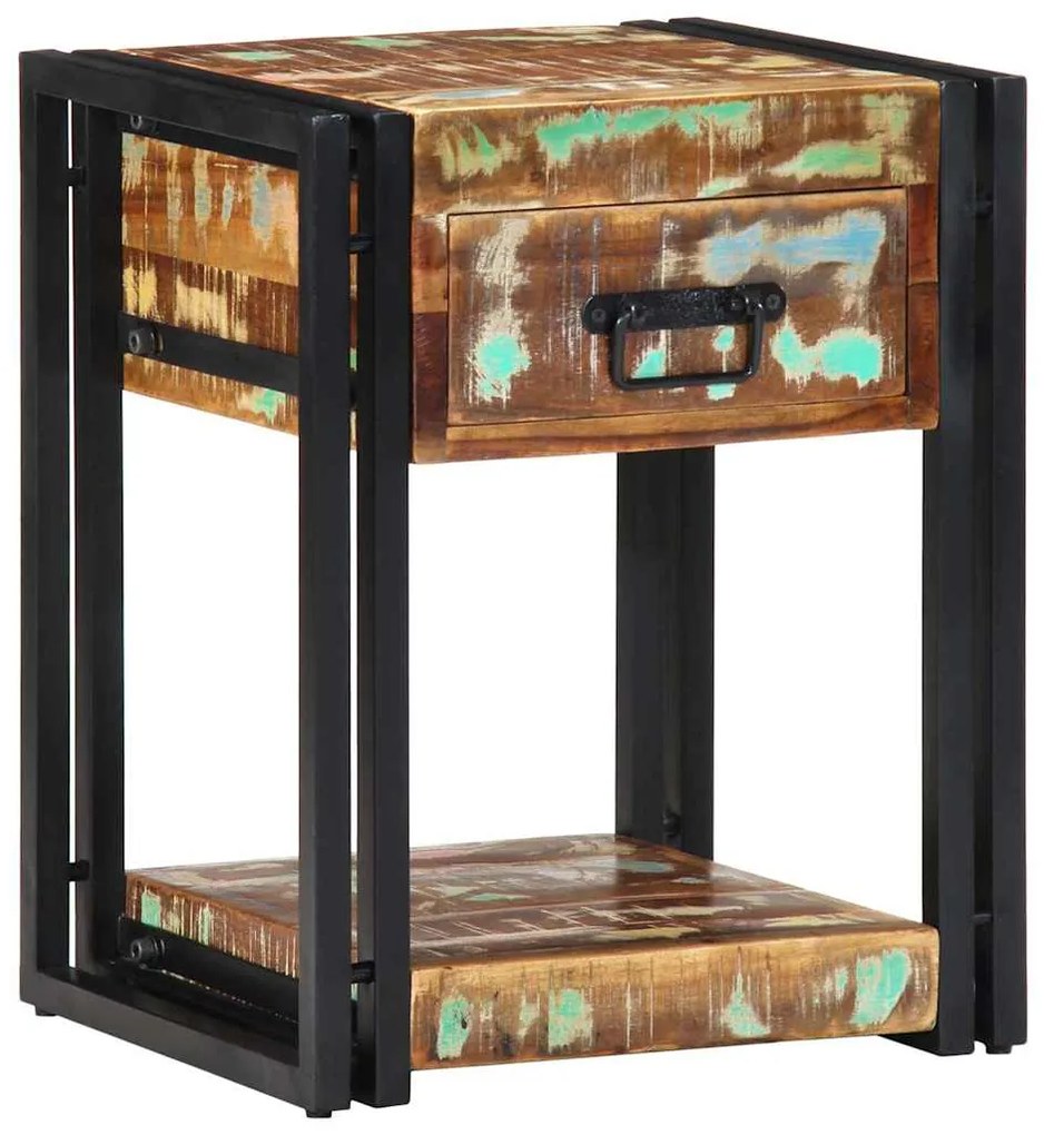 vidaXL Κομοδίνο 2 pcs 40 x 35 x 50 εκ. Μασίφ ανακυκλωμένο ξύλο