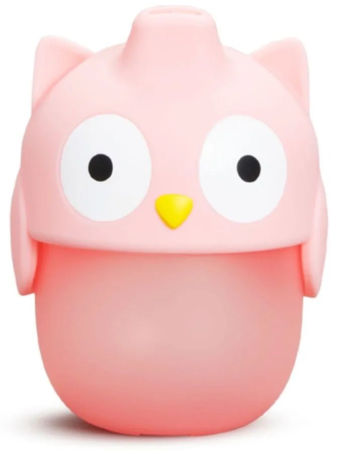 Ποτήρι Βρεφικό Owl Soft Touch Sippu Cup 230ml Pink Munchkin 230ml Σιλικόνη,Πλαστικό