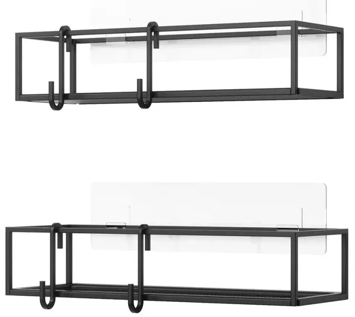 Σετ 2 μεταλλικά ράφια 31.3X6εκ Umbra Cubiko 1018615-040