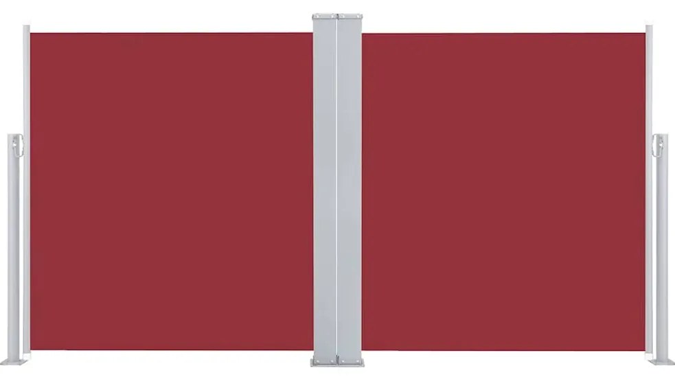 vidaXL Σκίαστρο Πλαϊνό Συρόμενο Κόκκινο 160 x 600 εκ.