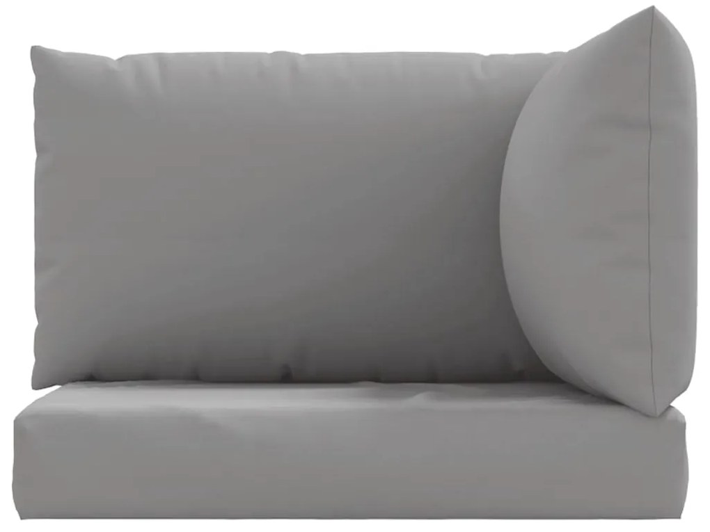 vidaXL Μαξιλάρια Παλέτας 3 τεμ. Γκρι από Ύφασμα Oxford