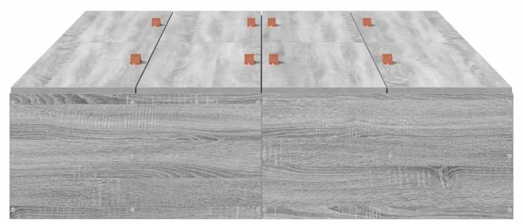 vidaXL Σκελετός Κρεβατιού Γκρι sonoma 200 x 120 x 31.5 εκ.