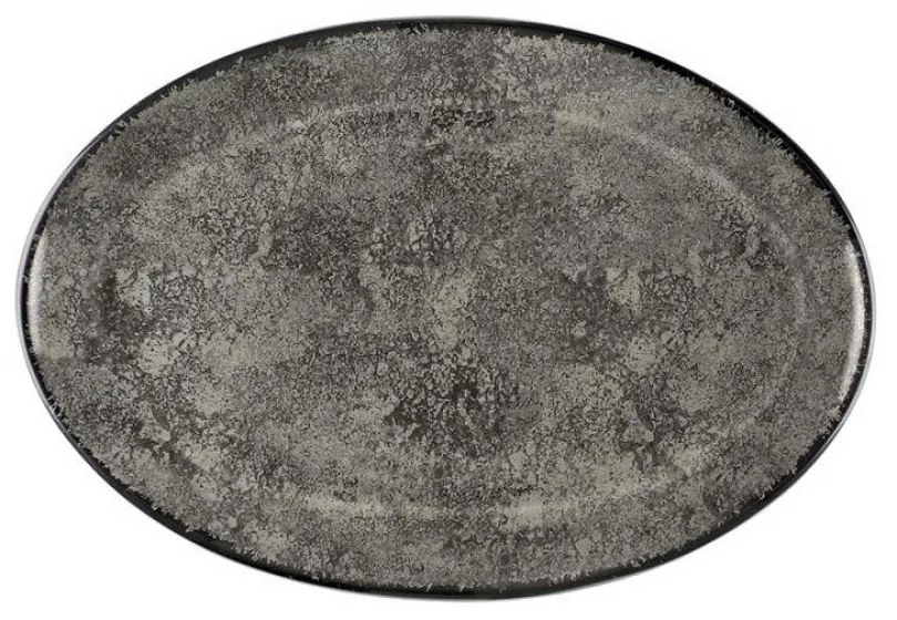 Πιατέλα Σερβιρίσματος Οβάλ (25εκ.) Oriana Ferelli Grey 18274-36
