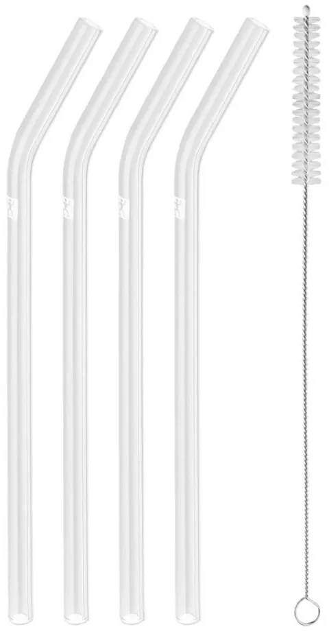 Καλαμάκια Γυάλινα Sorrento (Σετ 4Τμχ) 39500-601 23cm Clear Zwilling Γυαλί
