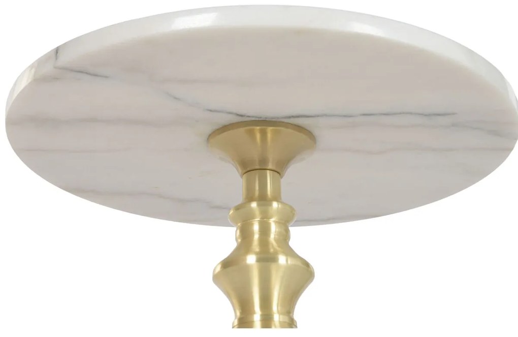 Βοηθητικό Τραπέζι Home ESPRIT Λευκό Χρυσό 41 X 41 X 58 CM