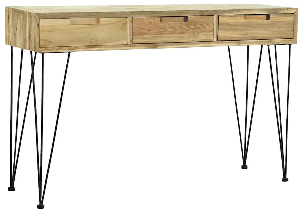 vidaXL Τραπέζι Κονσόλα 120 x 35 x 76 εκ. από Μασίφ Ξύλο Teak