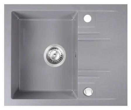FERRO DRGM48/58GA Νεροχύτης Κουζίνας Γκρι Γρανίτης 58x48cm
