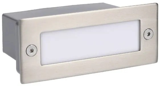Απλίκα Φωτιστικό Τοίχου Led Ατσάλι Stair PX-0122-INO ForLight-PX-0122-INO-Ασημί PX-0122-INO