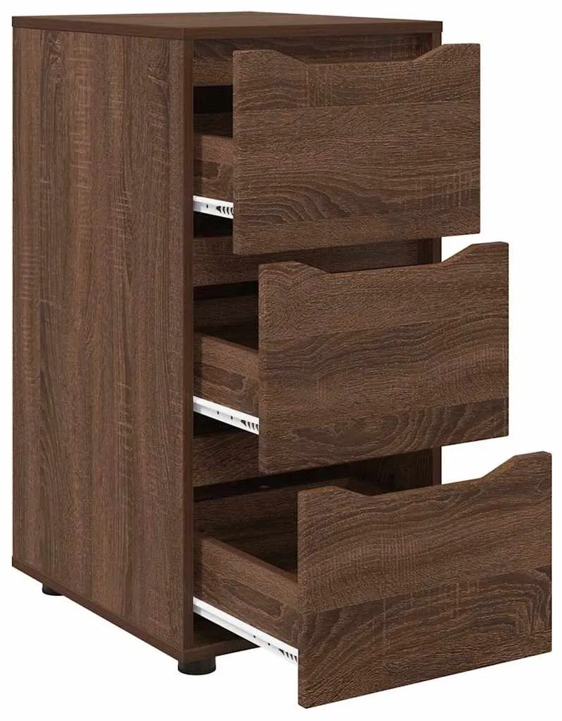 vidaXL Ντουλάπι αποθήκευσης Καφέ δρυς 40 x 48 x 81 εκ