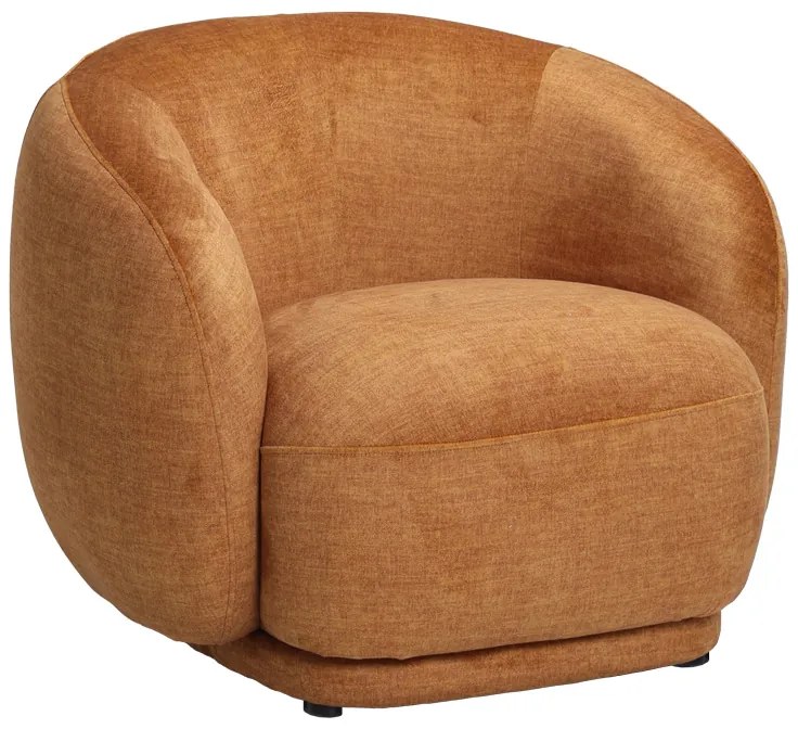 Πολυθρόνα Freya pakoworld ύφασμα σε μελί απόχρωση 93x87x76εκ