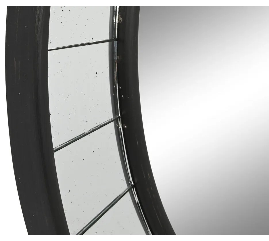 Μόνιμος καθρέφτης Home ESPRIT Μαύρο 88 x 5 x 88 cm