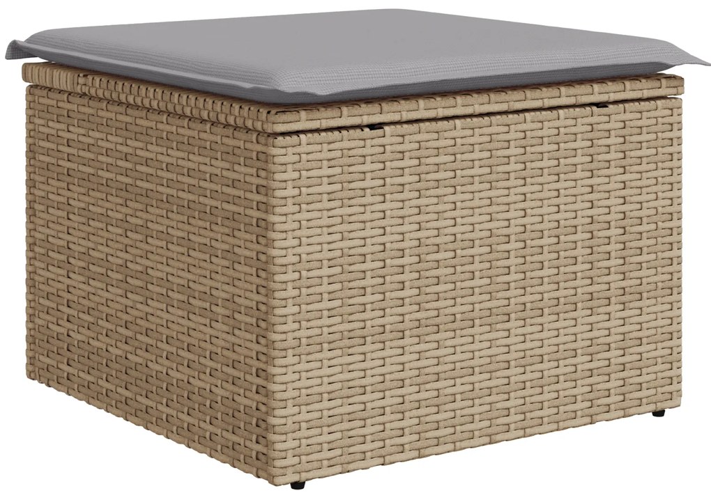 vidaXL Σετ Καναπέ Κήπου 6 pcs Μπεζ, ανοιχτό γκρι 55 x 55 x 37 εκ