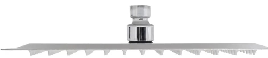 vidaXL Κεφαλή Nτους Βροχή Τετράγωνη 255 x 20 εκ. από Ανοξείδωτο Ατσάλι