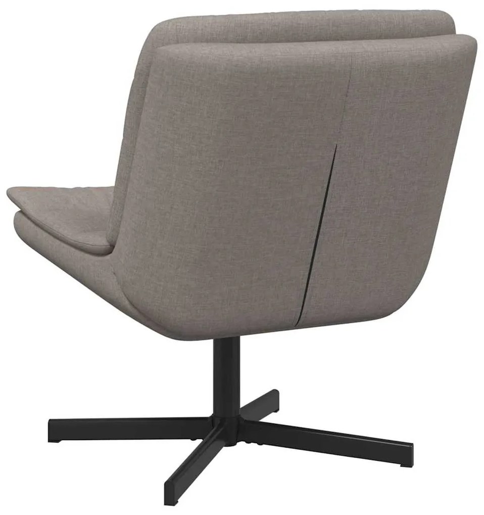 vidaXL Περιστρεφόμενη καρέκλα Taupe 63 x 75 x 76 εκ ύφασμα