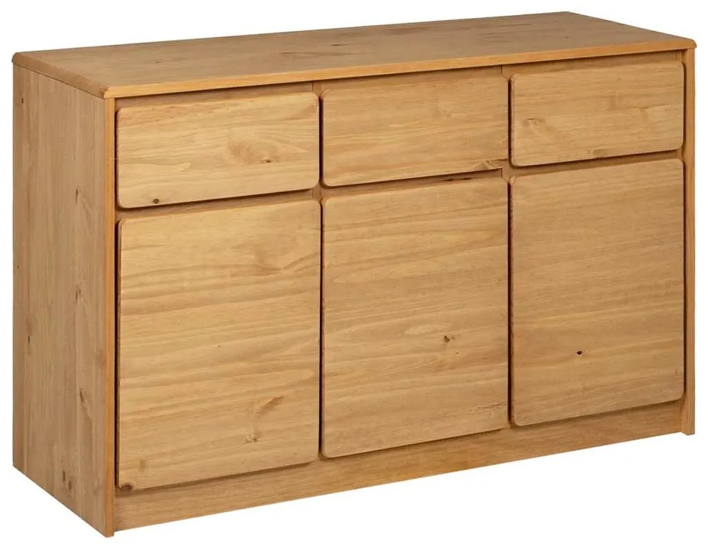 vidaXL Μπουφές SAUDA Δρυς 114x43x75,5 εκ. από Μασίφ Ξύλο Πεύκου