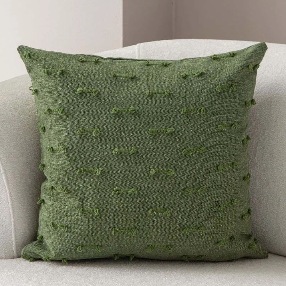 Μαξιλαροθήκη Διακοσμητική Tuffet 881PCR1673 Green Aberto Design 43X43 Πολυέστερ