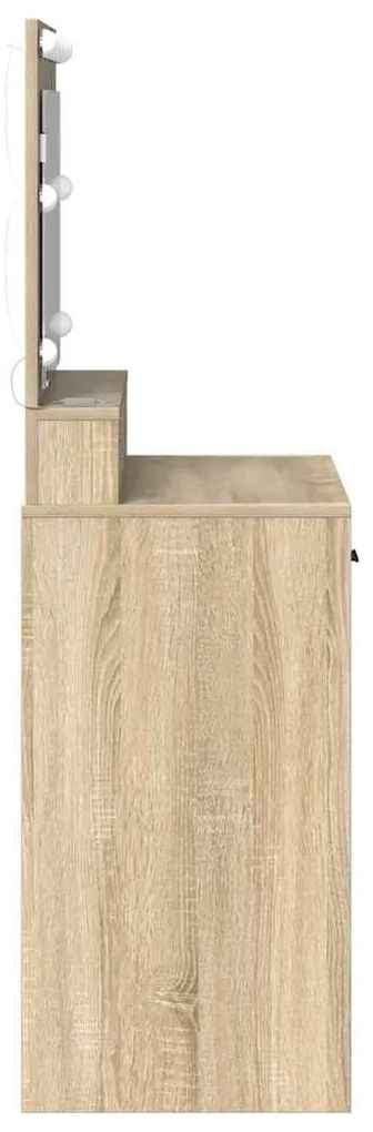 vidaXL Κομοδίνο Sonoma Δρυς 79 x 41 x 135 cm Επεξεργασμένο ξύλο