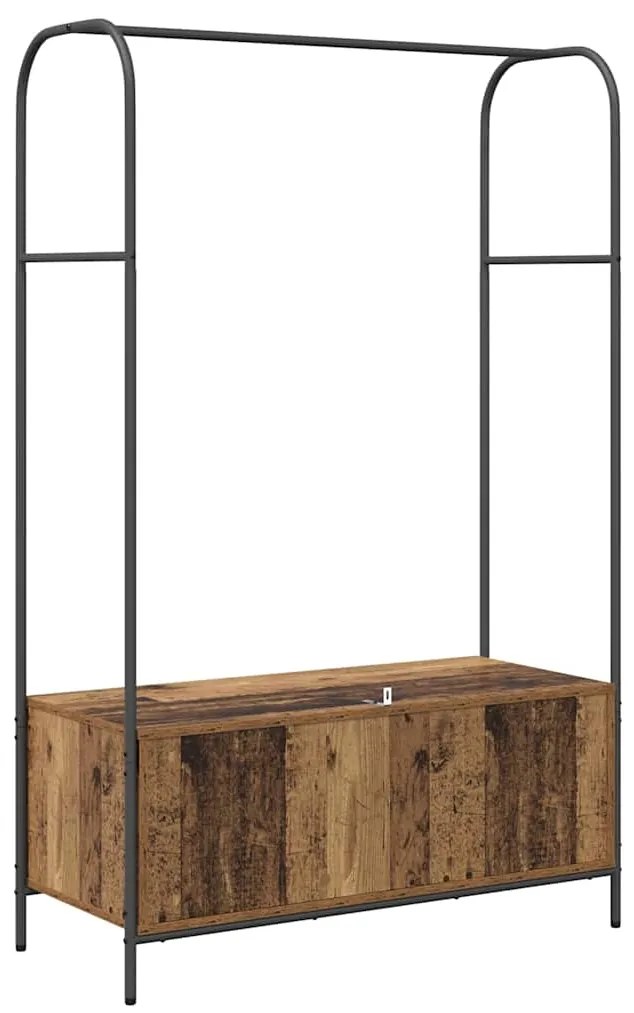 vidaXL Ράφι Ρούχων Καφέ δρυς 100 x 44 x 160 εκ Επεξεργασμένο ξύλο