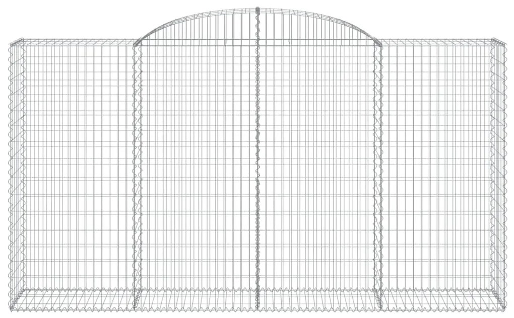 vidaXL Συρματοκιβώτια Τοξωτά 5 τεμ. 300x50x160/180 εκ. Γαλβαν. Ατσάλι