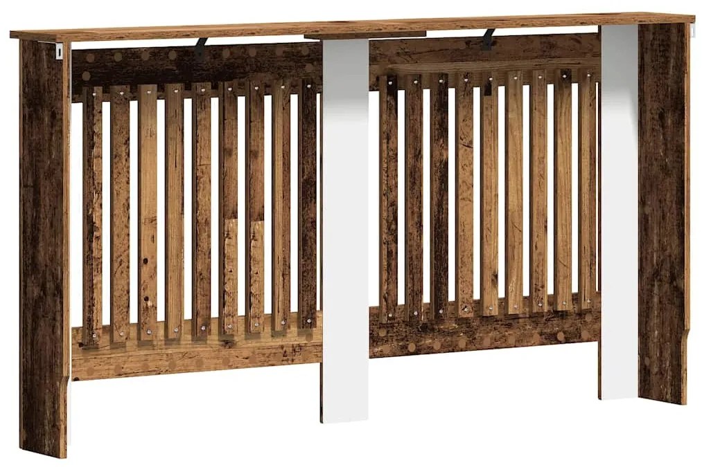 vidaXL Καπάκι Καλοριφέρ Παλιό Ξύλο 152 x 19 x 81,5 cm