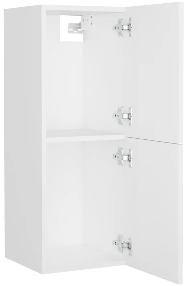 vidaXL Ντουλάπι Μπάνιου Λευκό 30 x 30 x 80 εκ. από Επεξ. Ξύλο