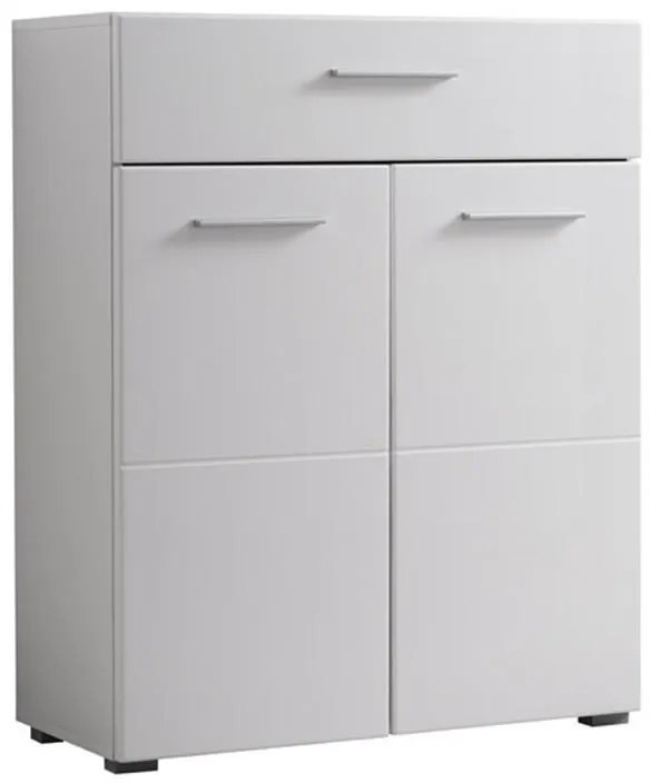 Κομότα - Μπουφές Beny 2K1F Λευκό - Λευκή Λάκα 79x35x97,5 εκ. 79x35x97.5 εκ.