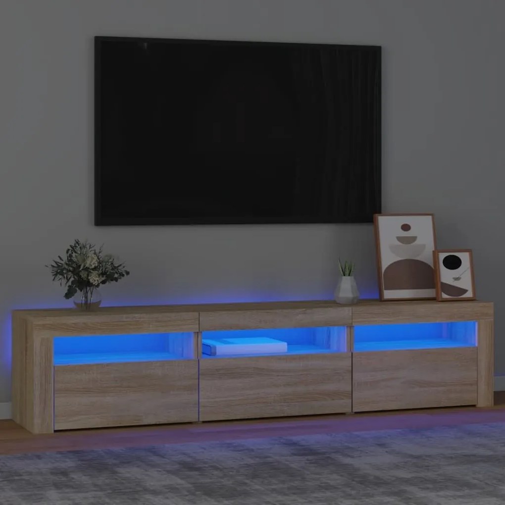 ΈΠΙΠΛΟ ΤΗΛΕΟΡΑΣΗΣ ΜΕ LED SONOMA ΔΡΥΣ 180X35X40 ΕΚ. 3152756