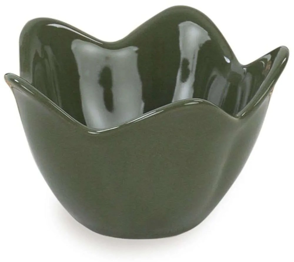 Μπωλ Σερβιρίσματος (Σετ 6Τμχ) 275KRM1505 11,8x11,8x7,5cm Dark Green Hermia Κεραμικό