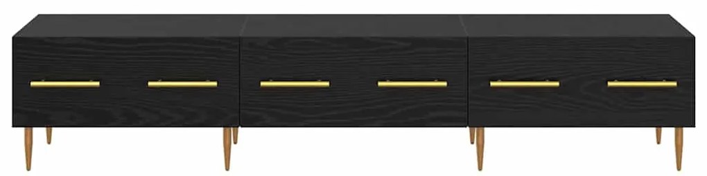 vidaXL Ντουλάπι TV Μαύρη Οξυά 150 x 36 x 30 εκ Επεξεργασμένο ξύλο